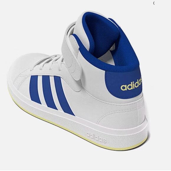 Adidas GRAND COURT blue TENNIS MID SHOES KIDS Size 8.5 womens - Picture 5 of 13
